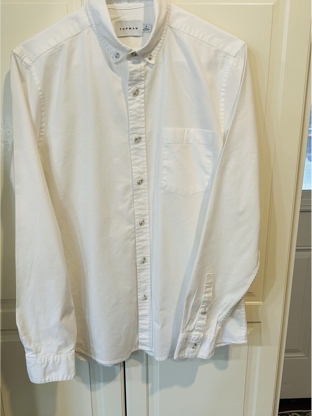 TOPMAN Men's Button Down Short Size S
